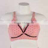 New Fashion Printed Dot 3/4 Cup Cotton Women Nursing Bra thumbnail-1