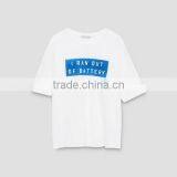 Fahion Women Top Printed Letter White Short Sleeve T-Shirts thumbnail-4