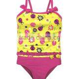 New Style Girl Beachwear Yellow And Red Ladybug Tankini Girl Swimwear Child Wear G-NP-S905-386 thumbnail-1