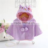 Windproof Cute Baby Girl Coat Cloak Hoodie Top Newborn Outfits Hoodie for Winter thumbnail-2