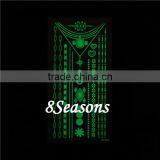 Newest Fashion Mixed Pattern Metallic Waterproof Glow In The Dark Body Temporary Arm Tattoo Sticker For Hand thumbnail-1