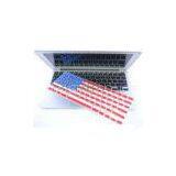 Colorful Macbook Air Silicone Keyboard Covers With USA Flag Customized