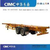 2 Axles 40 ft Container Skeletal Semi Trailers thumbnail-1