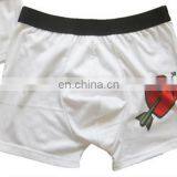 Wholesale Sublimation Printing White Boxer Shorts Plain Sexy Boxer Shorts Private Label