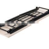 Furniture Wood Top Fashion Design Metal Frame Folding Dining Table thumbnail-3