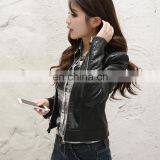 Women's Riding Motorcyle PU Leather Studded Bloods Jackets thumbnail-2