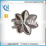 no Enamel Colors Embossed Die Struck Lapel Pin With Crystals thumbnail-3