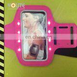Logo Customize Printed Led Flashing Armband for Cell Phone