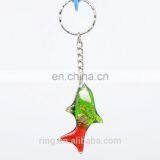 Multicolor Three-dimensional Amber Resin Shells Water Plants Shark Fish Acrylic Keychain thumbnail-3