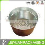 Large Tin Ice Bucket With Handle on Two Sides for Cooler Beer Bottle
