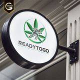 Durable Use Acrylic Round Shape Light Box Signage Round Outdoor Led Light Box Sign thumbnail-2