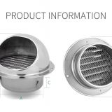 Wall Air Vent Grille Ducting Ventilation Extractor Outlet Louvres Hemisphere 70mm, 80mm, 100mm, 120mm, 150mm, 160mm, 180mm, 200