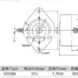 Гидравлический двигатель постоянного тока 12В 1700Вт. Карбоновый щеточный двигатель для блока питания thumbnail-5