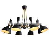 Светильник для потолка отеля и ресторана, черный металлический светильник в стиле «паук», современный потолочный светильник thumbnail-2