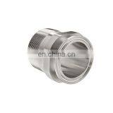 Sanitary Stainless Steel Tri Clamp Hexagonal Male Thread Ferrule Adapter thumbnail-3