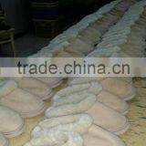 Warm Plush Fur Collar Cow Suede Upper Sheepskin Lining Men Leather Slipper thumbnail-6