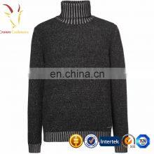 Mens Winter Warm 100% Merino Wool Turtle Neck Sweater thumbnail-2