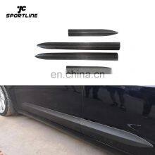 Carbon Fiber Side Door Molding Decoration Trims Spoiler for Tesla Model 3 2016-2019