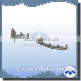 Metal Chrome 7 Beads Supermarket Display Hook to Wall Mounted