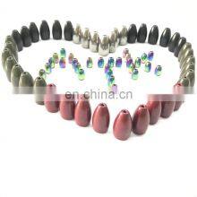 5 Colors 97%TUNGSTEN Bullet Shape Fishing Sinkers Flipping Fishing Weight for Freshwater Saltwater Fishing thumbnail-1