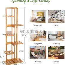 Bamboo Plant Stand Rack Indoor & Outdoor Plant Stand 6 Tier 7 Potted Multiple Flower Planter Pot Holder Shelf Rack Display thumbnail-4