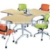 Sectional Wood Folding Conference Table Furniture thumbnail-4