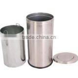 Wave Cover Stainless Steel Trash Can thumbnail-3