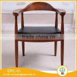 American White Beech Solid Wood Restaurant Leather Cushion Chairs Professional Dining Chair Supplier thumbnail-2