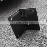 Black Genuine Nappa Leather Snap Buttons Men Mobile Phone Case Phone Purse Small Wallet With Card Slots thumbnail-6