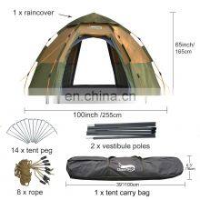 Wholesale Outdoor Tent Outdoor Camping Double Open Automatic Double Spring 3-4 People Beach Waterproof Camping Tent thumbnail-1