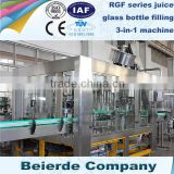 3000 bottles per hour glass bottle apple juice filling machine