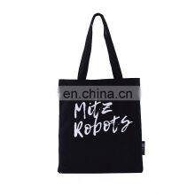 Wholesale Direct Supplier Ladies Printing Eco Bag Canvas Luxury Weekend Gift Small Black Cotton Canvas Tote Bag Custom Logo