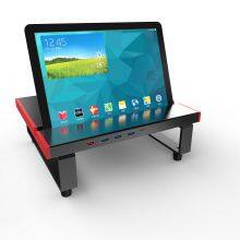 Full Aluminum Desktop Computer Table Monitor Charging Tabled Stand With USB 3.0 HUB QC Charger thumbnail-2