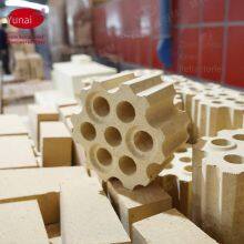 Low Creep High-alumina Seven-hole Checker Brick for the Regenerator of Hot Blast Stove, With Good Stability and High Compressive Strength thumbnail-1