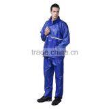 Customized Raincoat High Visible Reflective Tape Waterproof Breathable Raincoat Rainsuit With Pant thumbnail-2