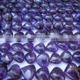 AFRICAN AMETHYST PLAIN BIG SIZE HEART SHAPE BEADS GEMSTONE