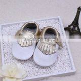 2015 New style wholesale cheap leather moccasin baby shoes