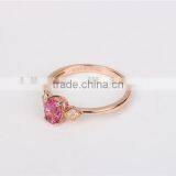 Factory Wholesale 18k Fancy Gold Gemstone Engagement Jewelry Ring Design Samples thumbnail-3
