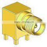 SMA Female Right Angle PCB Mount Connector SMA Micro-Strip RF Connector