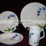 ceramic tableware set with 8 pieces plate and 4 pieces bowl annd 4 pieces cup