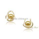 9k Gold Earring Mountings for Seawater Pearl thumbnail-2