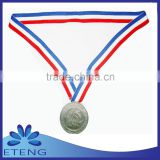 Wholesale best selling mixed colors medal neck ribbon with hook and loop