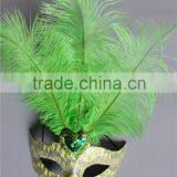 Wholesale Venetian Mask Ostrich Feather Decoration And Halloween Accessories thumbnail-1