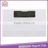 Customized Logo Re-useable Magnetic Badge Clip id Card Holder thumbnail-4