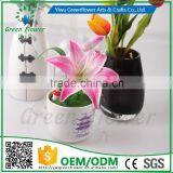 2016 Wholesale Multicolor Latex Artificial PU Flowers Single Headed Lily Real Touch Bouquet Wedding Bridal Decor Display Flower thumbnail-2