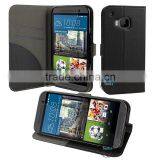 For HTC M9 Cover,Premium Leather Flip Case For HTC One M9 Magnet