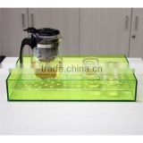 Acrylic Tea Tray,Colorful Acrylic Tea Tray,Acrylic Glass Tea Tray