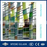 Silkscreen printed glass building exterior decoration glass