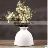 Home Decor Hot Selling Ceramic Vase/ White Ceramic Flower Vase Small/table Desk Decor thumbnail-2