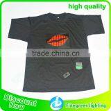 el Sound Activated t Shirt / Led Light t Shirt Wholesale for Festival thumbnail-2